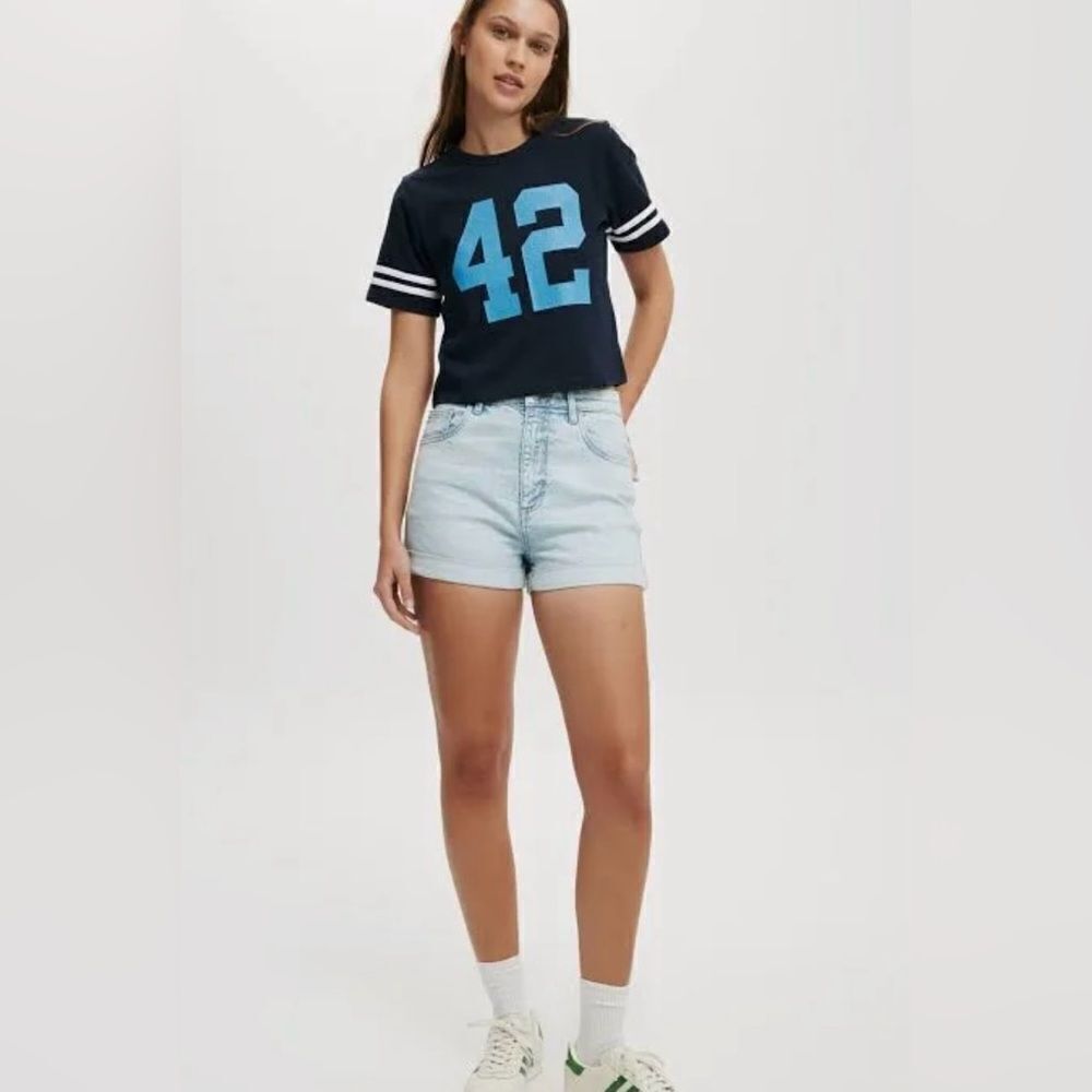 Cotton On High Rise Denim Shorts